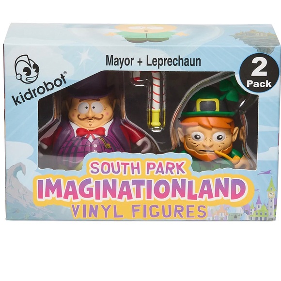 Kidrobot Toys South Park Imaginationland Mayor And Leprechaun 3